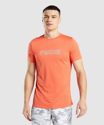 Gymshark Arrival Graficke Muške T Shirts Narančaste | HR 2452VRW